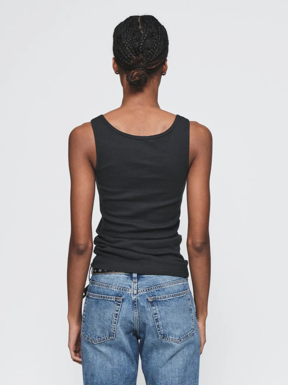 Square Neck Tank in Washed Black sold by 6397 product image thumbnail 2