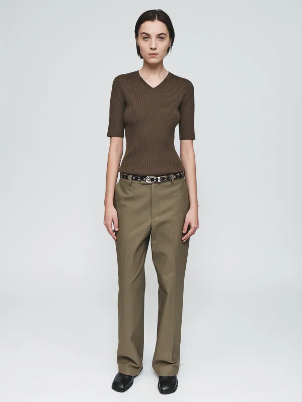 Rib Elbow V in Dark Khaki sold by 6397