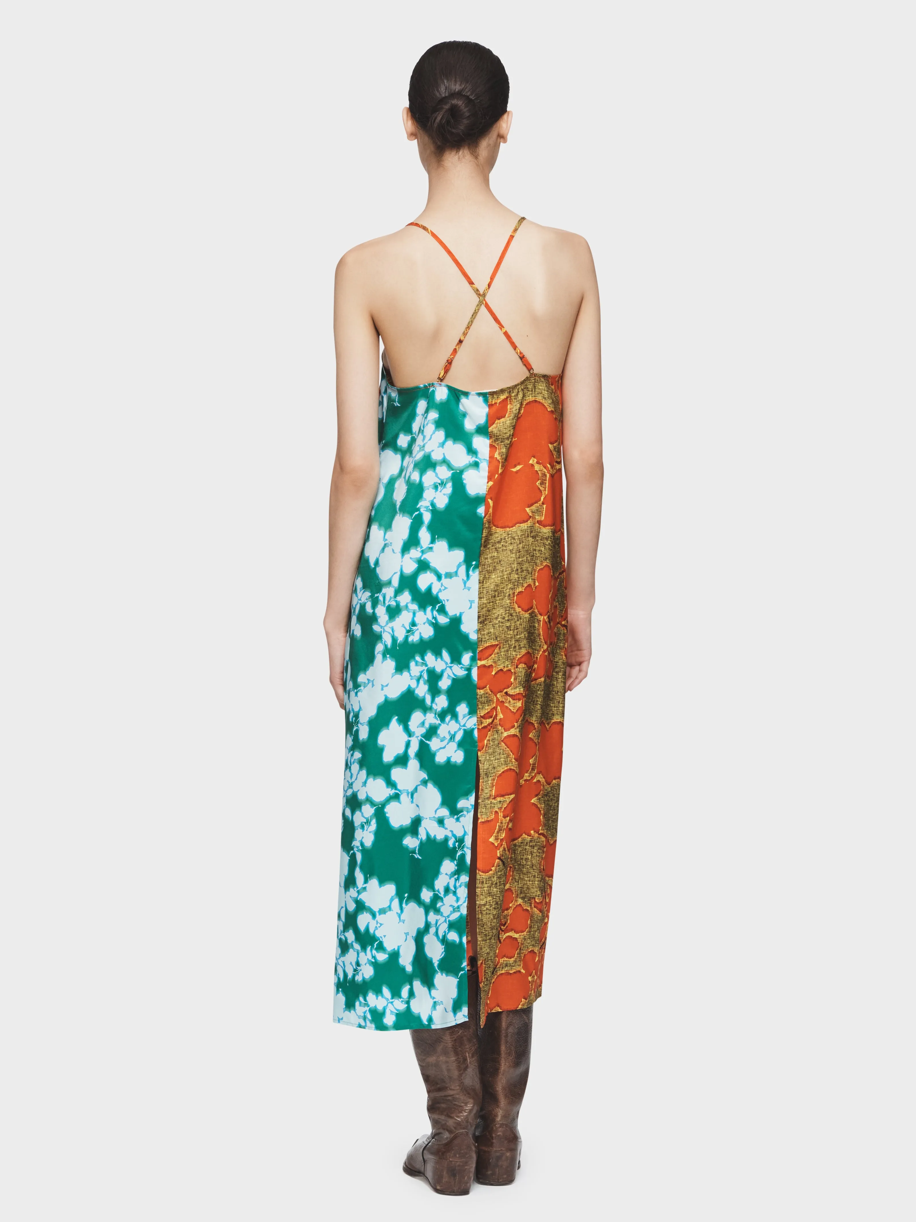 Contrast Floral Slip Dress sold by 6397 product image thumbnail 3