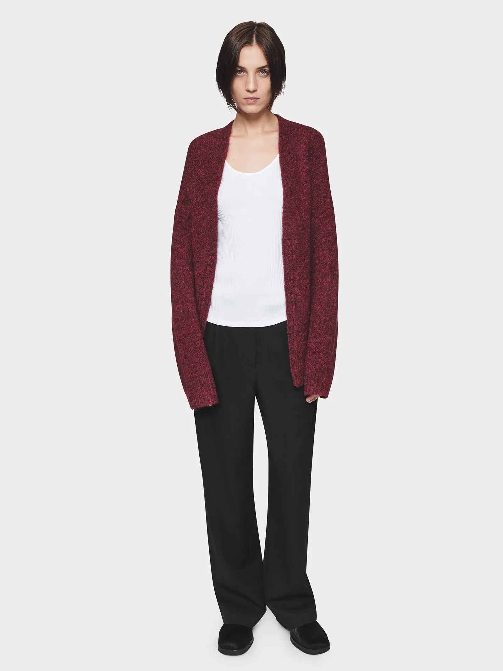 Cozy Cardigan in Red Black sold by 6397