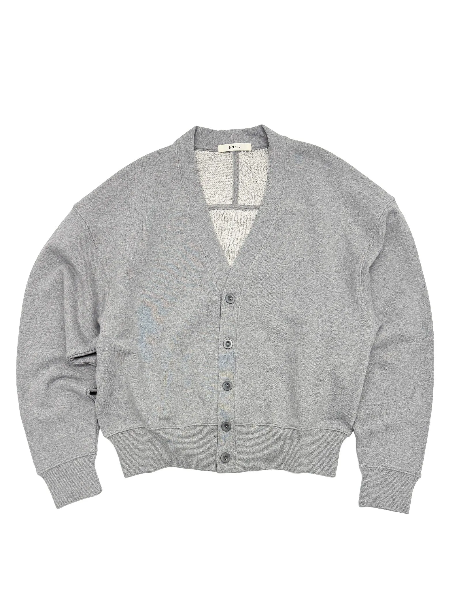 Sweatshirt Cardigan in Heather Grey sold by 6397 product image thumbnail 4