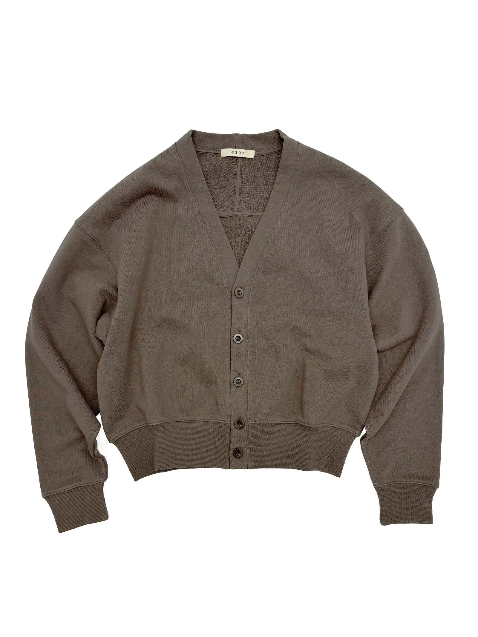 Sweatshirt Cardigan in Washed Bark sold by 6397 product image thumbnail 3
