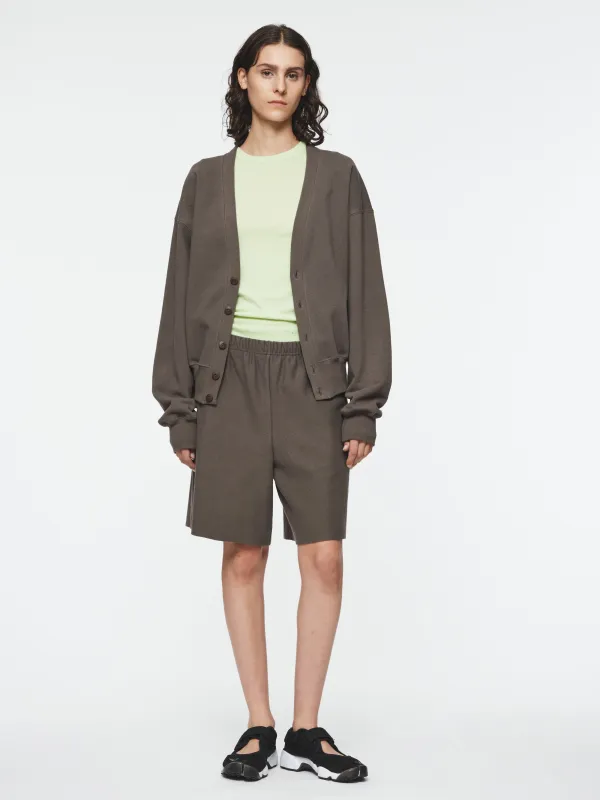 Sweatshirt Cardigan in Washed Bark made by 6397