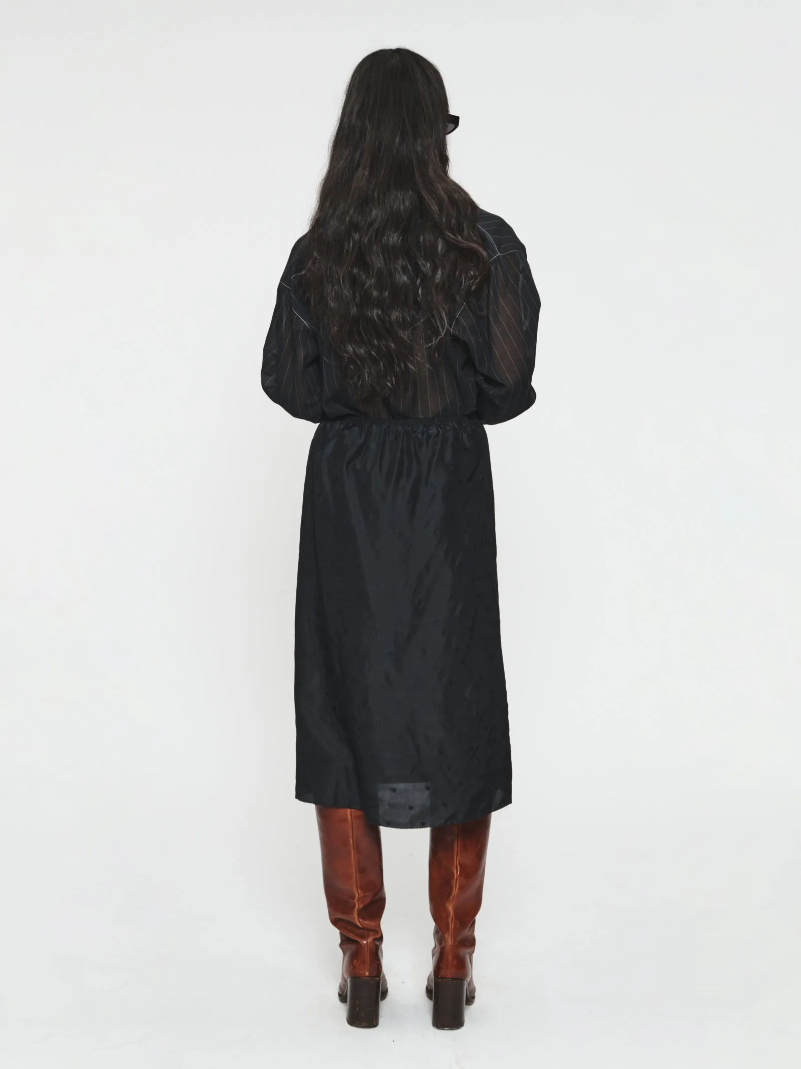 Embroidered Slip Skirt Black sold by 6397 product image thumbnail 4