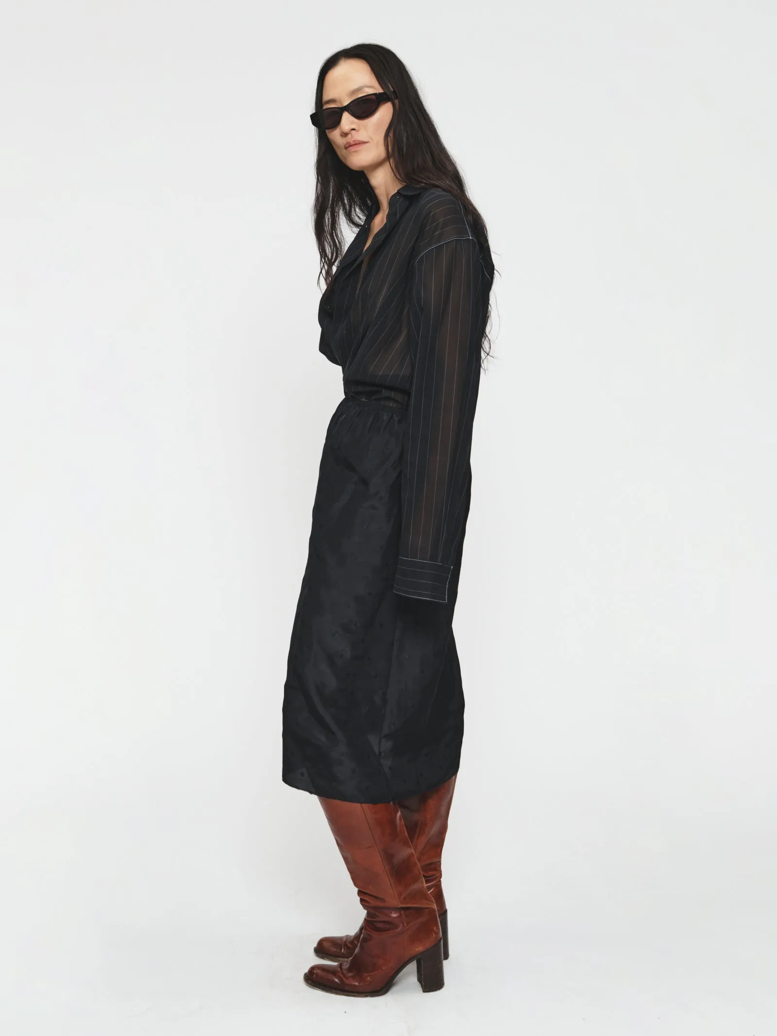 Embroidered Slip Skirt Black sold by 6397 product image thumbnail 3