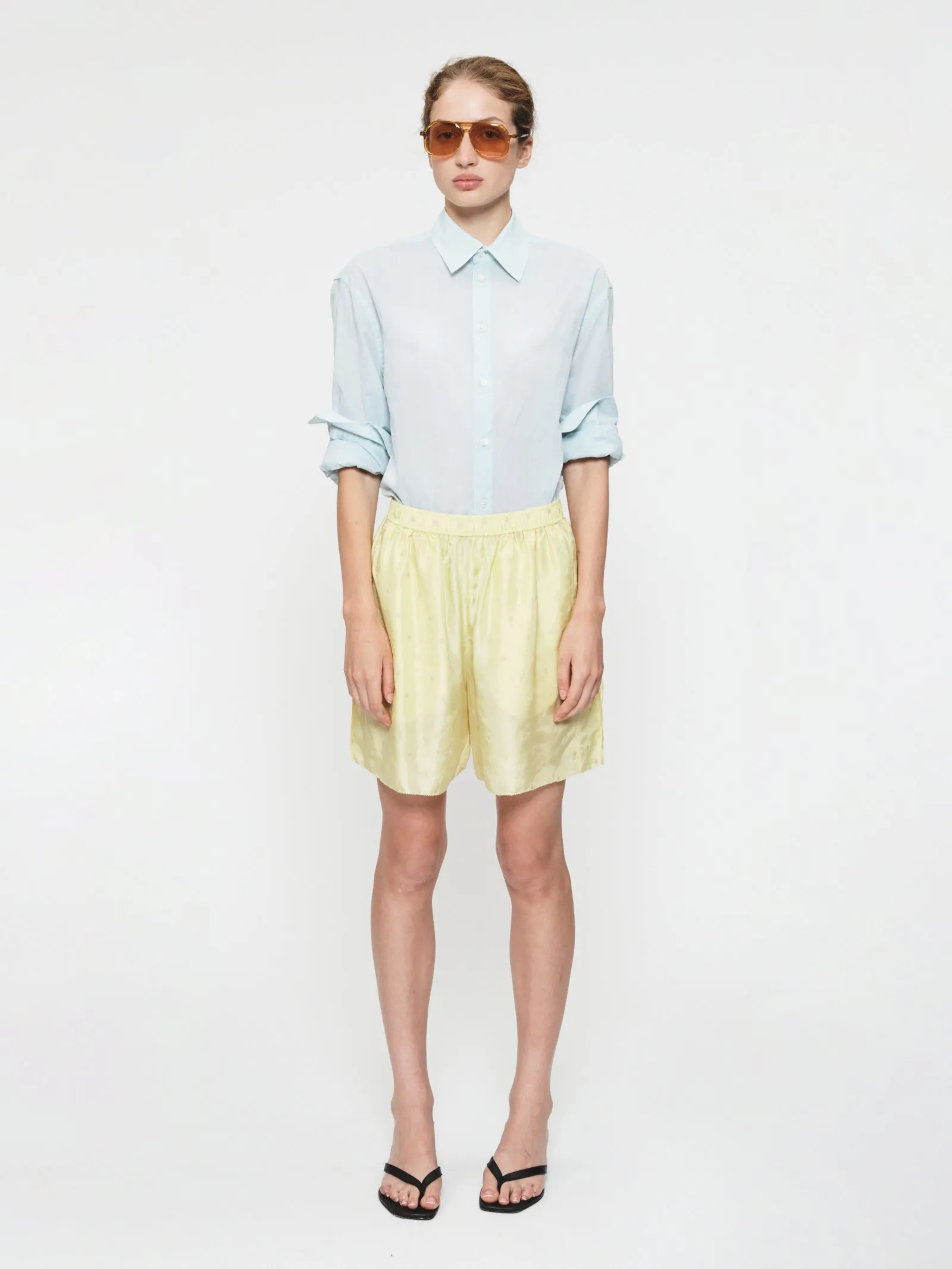 Embroidered Dot Boxers Chamomile sold by 6397