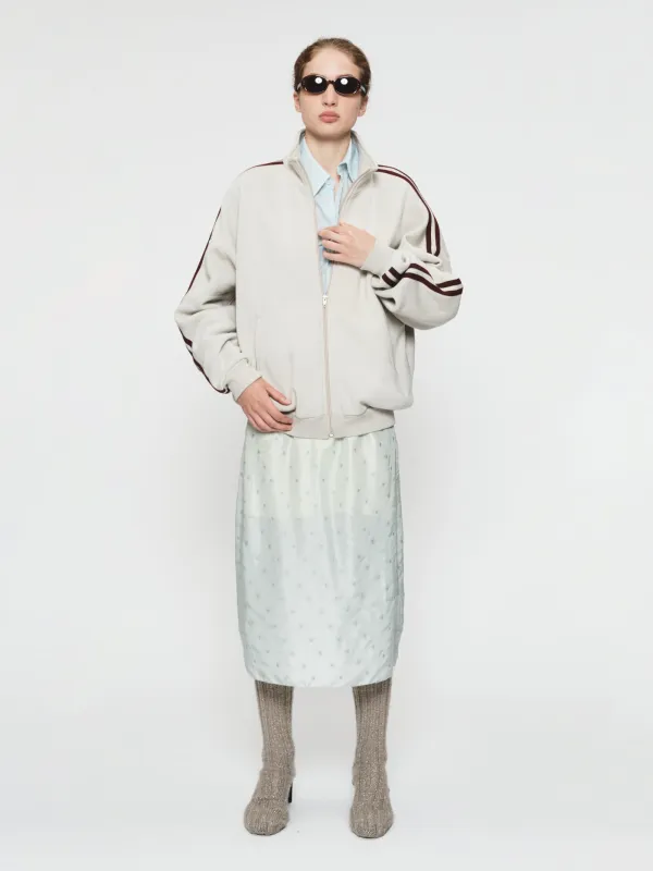 Fleecy Track Zip Up Putty made by 6397