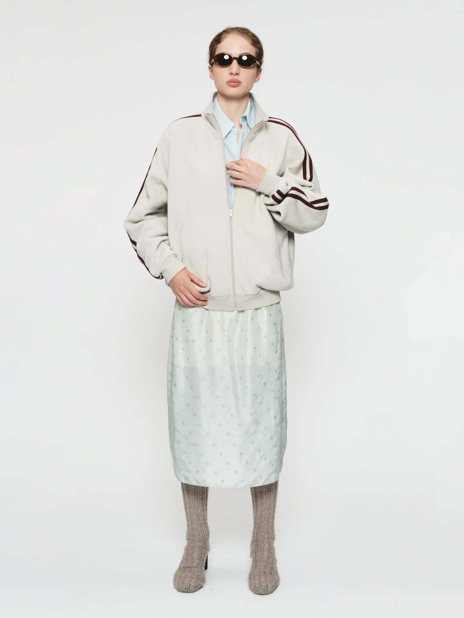 Fleecy Track Zip Up Putty sold by 6397