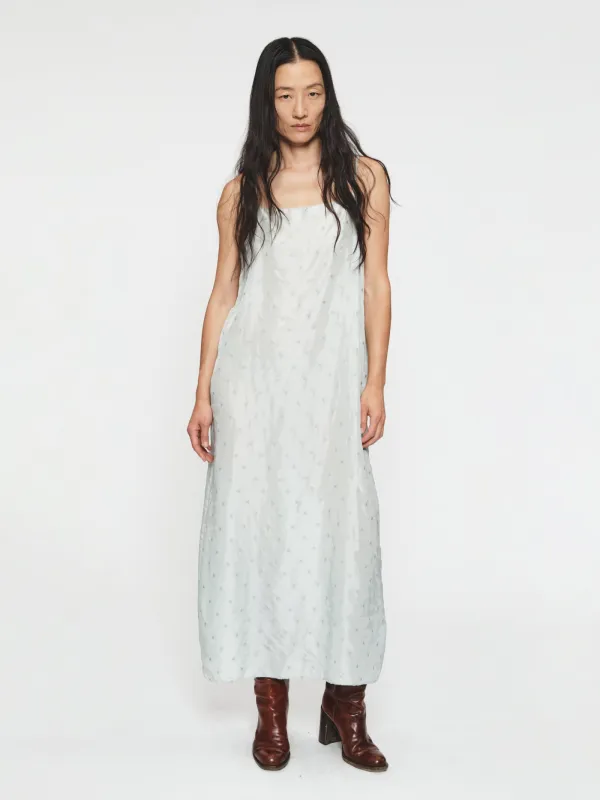 Embroidered Dot Apron Dress Chlorine made by 6397