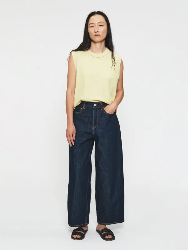 Cropped Roomy Jean Rinsed Raw sold by 6397