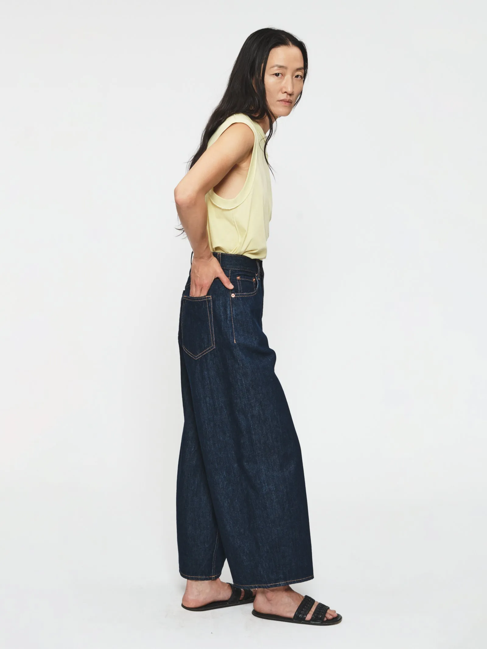 Cropped Roomy Jean Rinsed Raw sold by 6397 product image thumbnail 4