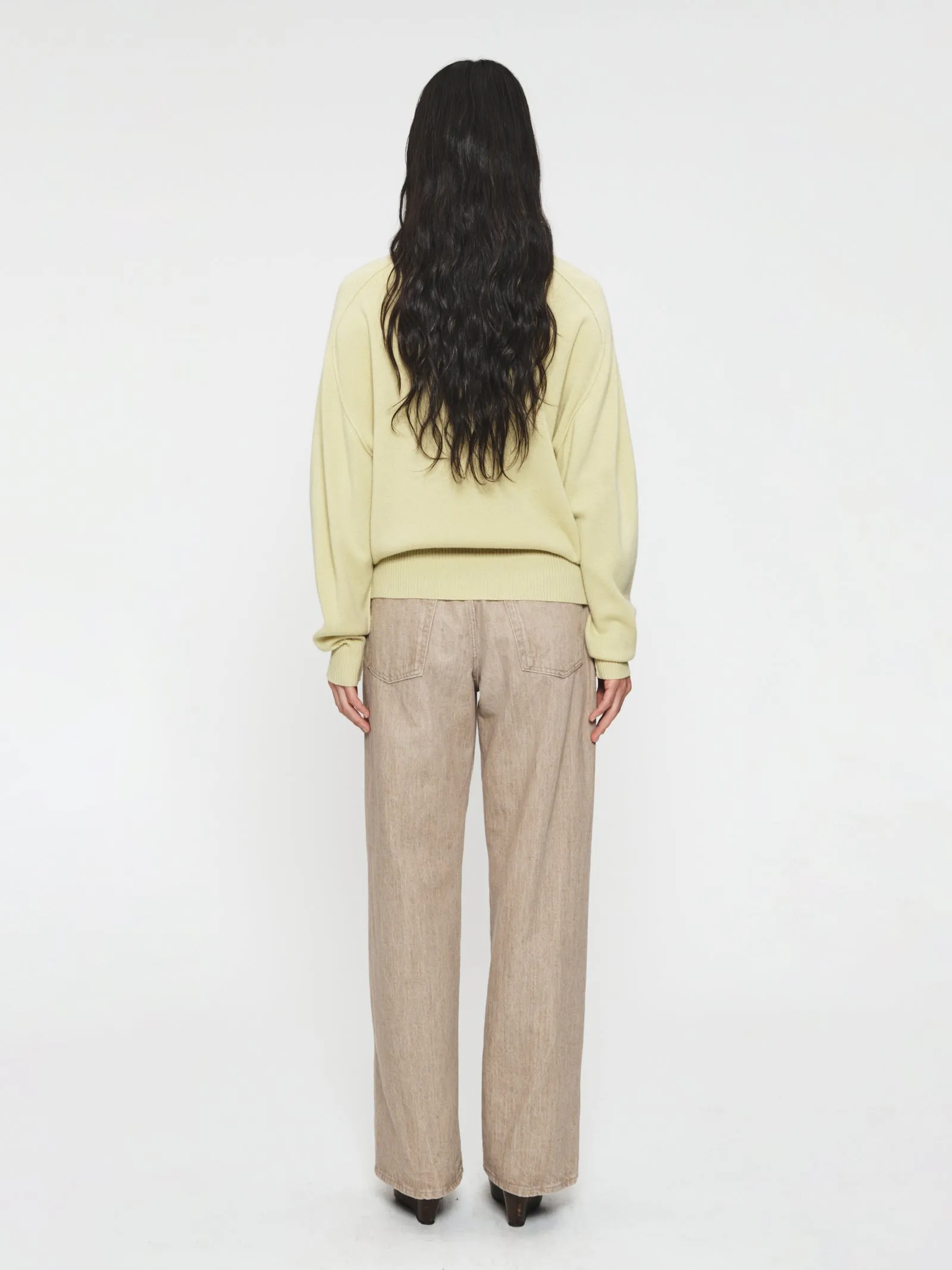 Half Zip Saddle Sweater Chamomile sold by 6397 product image thumbnail 3