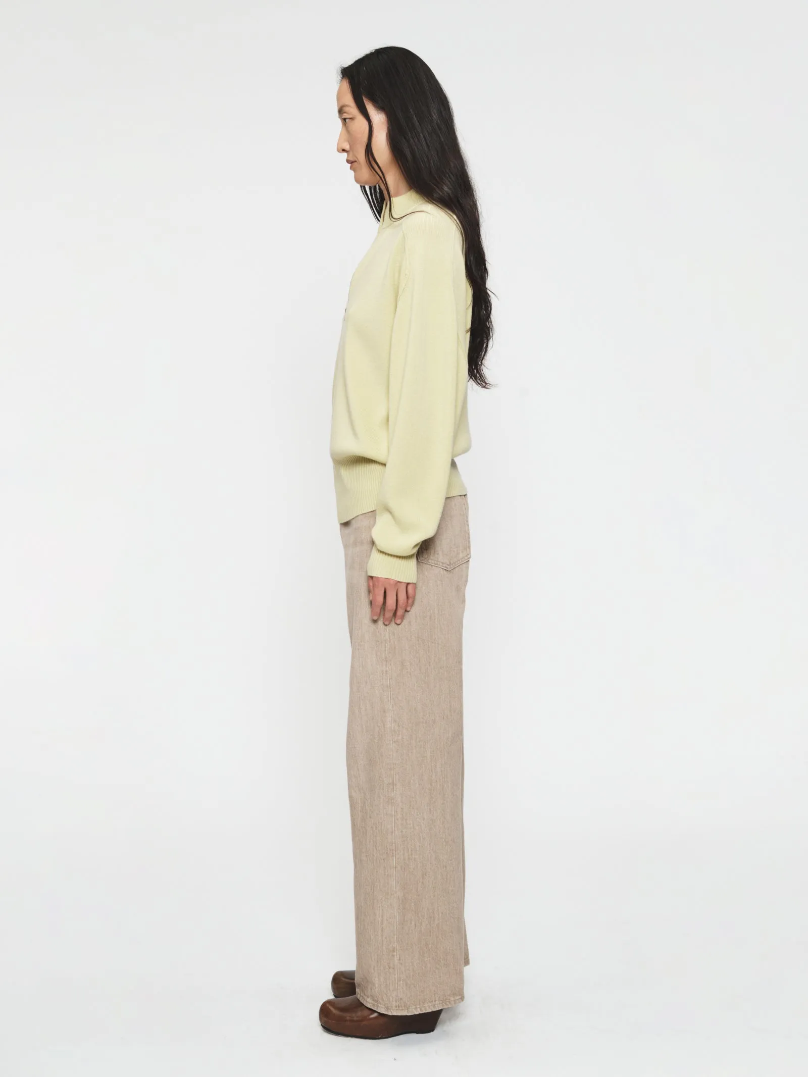 Half Zip Saddle Sweater Chamomile sold by 6397 product image thumbnail 2