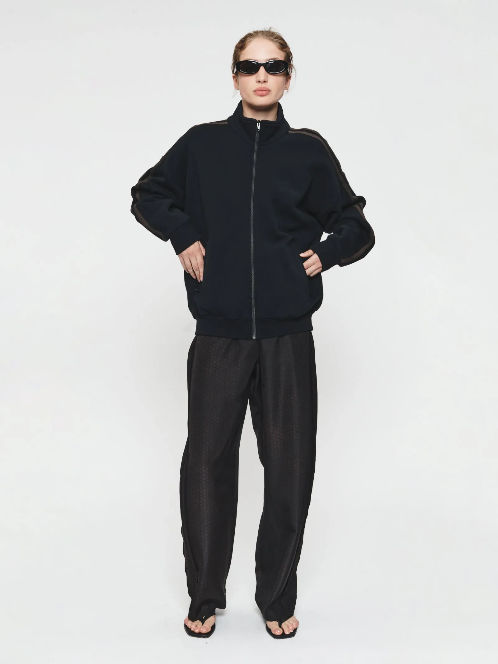 Fleecy Track Zip Up Black sold by 6397 product image thumbnail 5