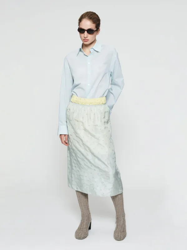 Embroidered Slip Skirt Chlorine sold by 6397