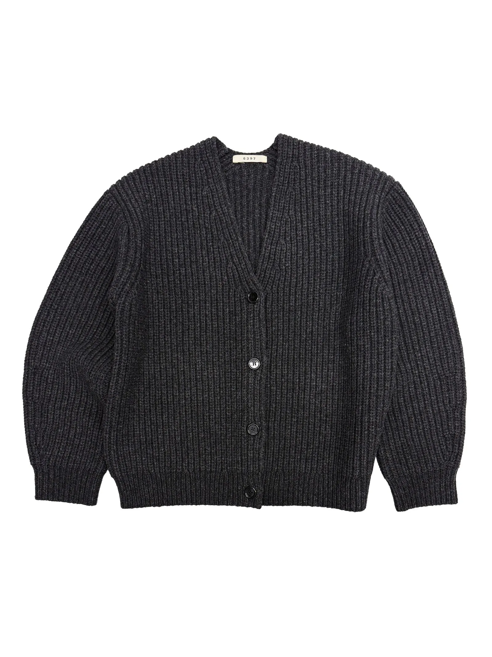Fisherman Rib Cardigan Charcoal sold by 6397 product image thumbnail 4