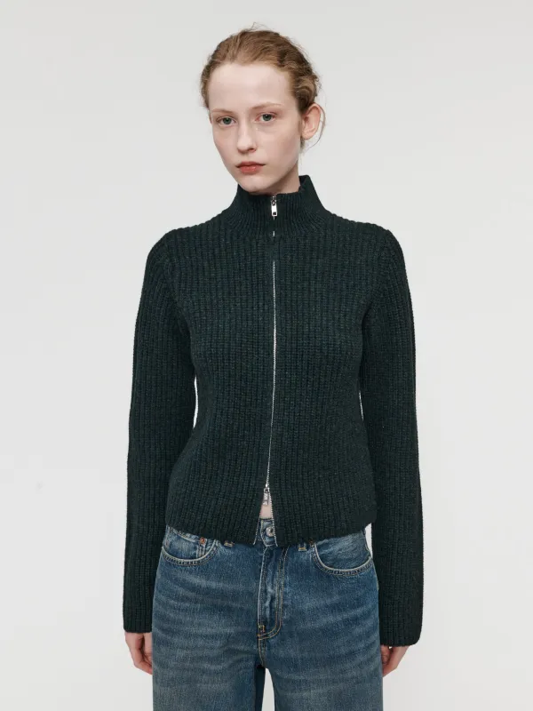 High Neck Zip Up Black Pine sold by 6397