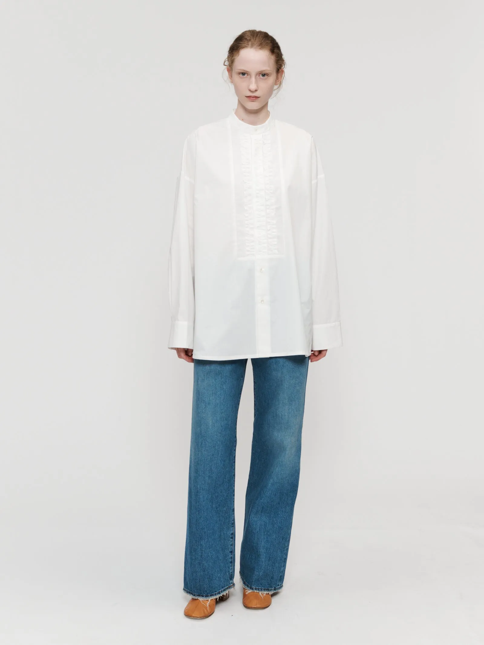 Minimalist Tuxedo Shirt White sold by 6397