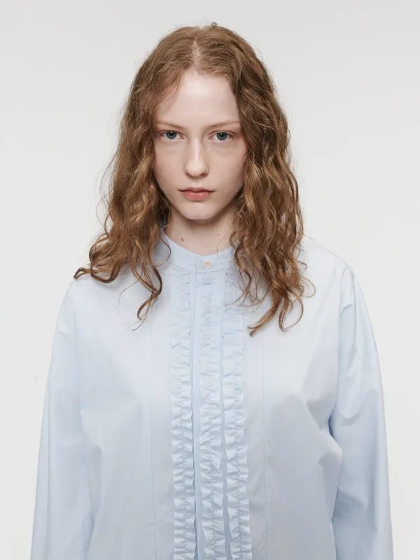 Minimalist Tuxedo Shirt Faded Blue sold by 6397