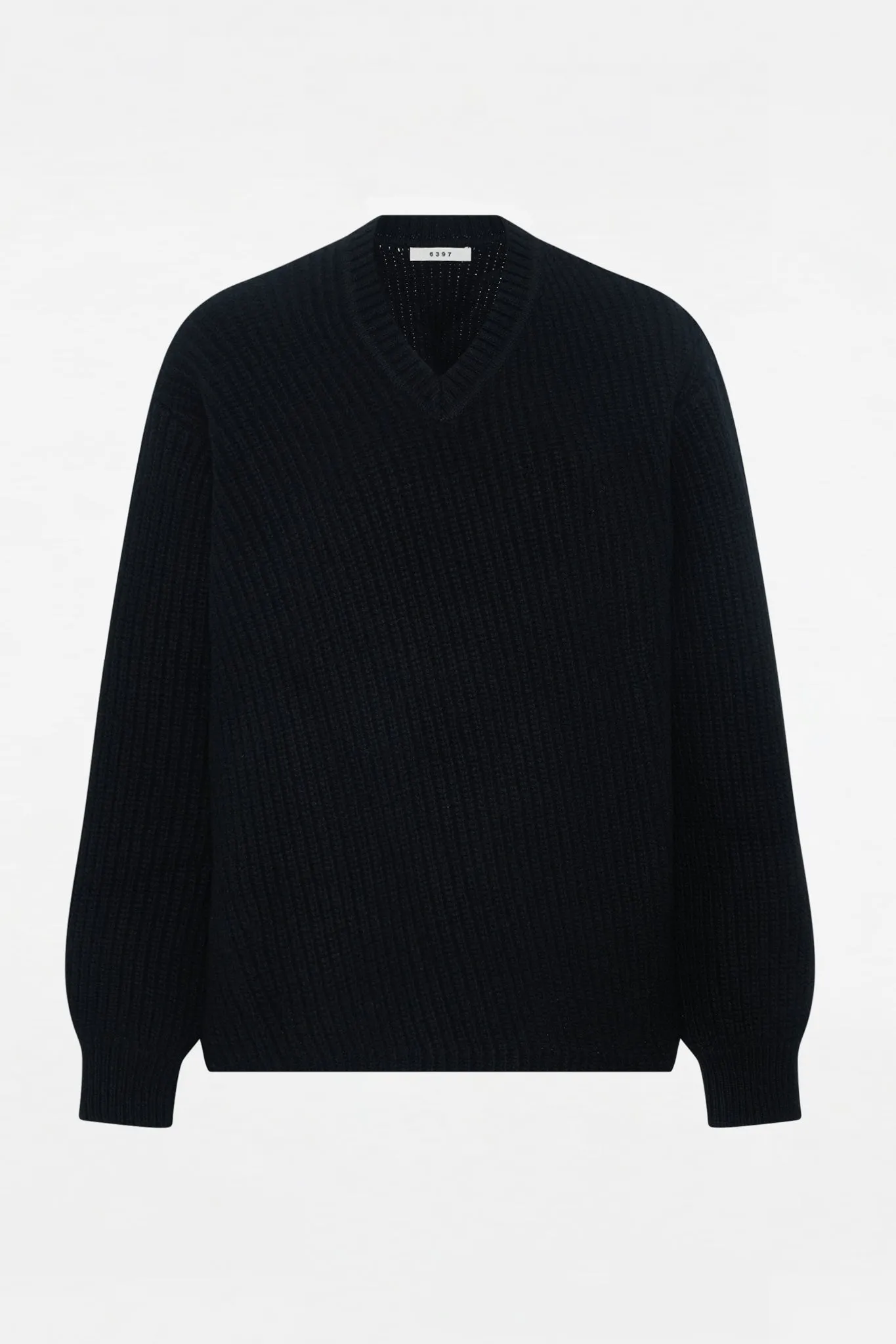 Angled Rib V-Neck Black sold by 6397 product image thumbnail 4