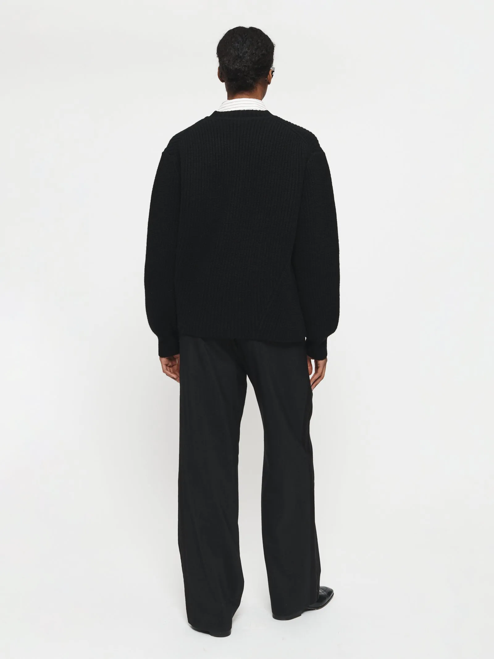 Angled Rib V-Neck Black sold by 6397 product image thumbnail 3