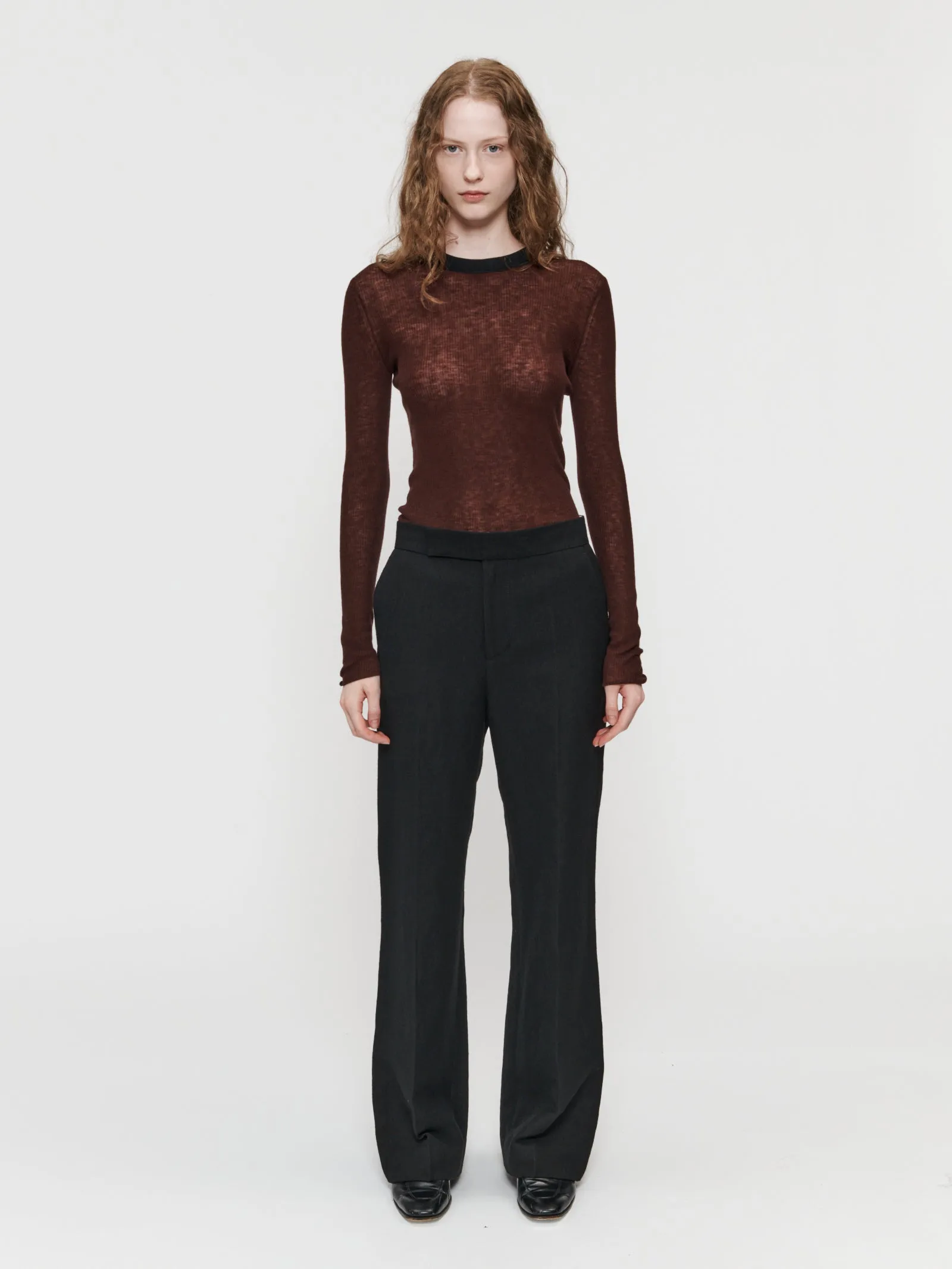 Long Sleeve Crew Chocolate sold by 6397