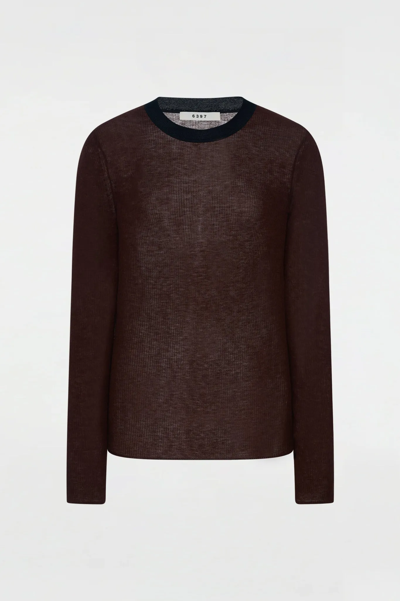 Long Sleeve Crew Chocolate sold by 6397 product image thumbnail 5