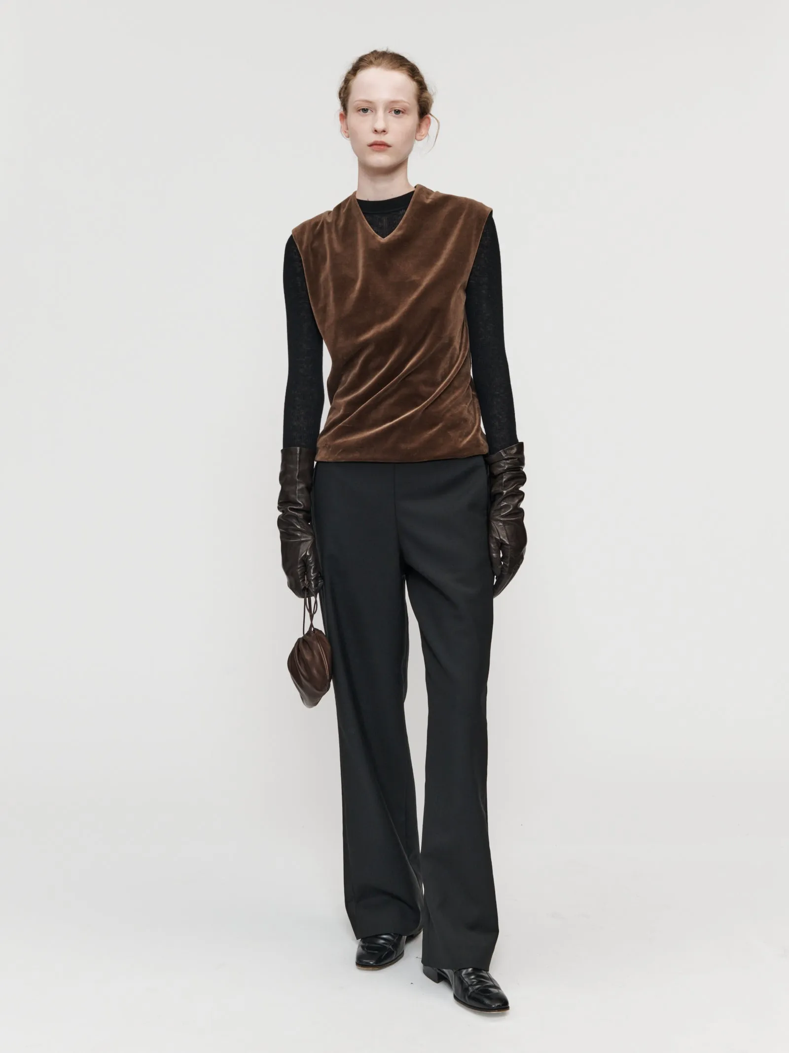 Twisted Velour Vest Mink sold by 6397 product image thumbnail 2