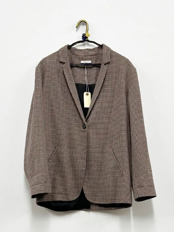 Zina Hall Plaid Blazer made by 6397
