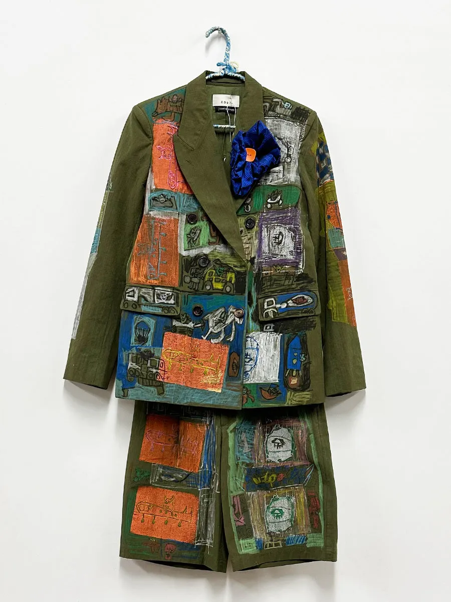 Isabel Gallegos Olive Short Suit sold by 6397
