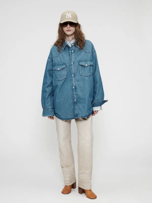 Puff Denim Shirt Jacket made by 6397