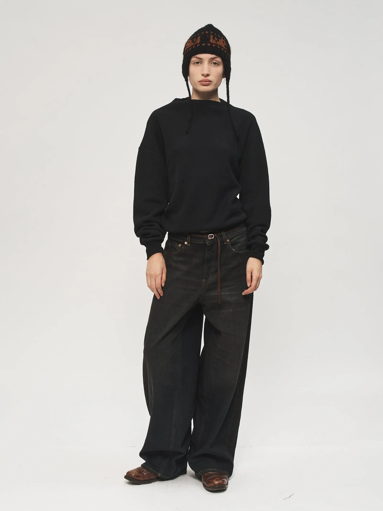 Draped Sweatshirt Black sold by 6397