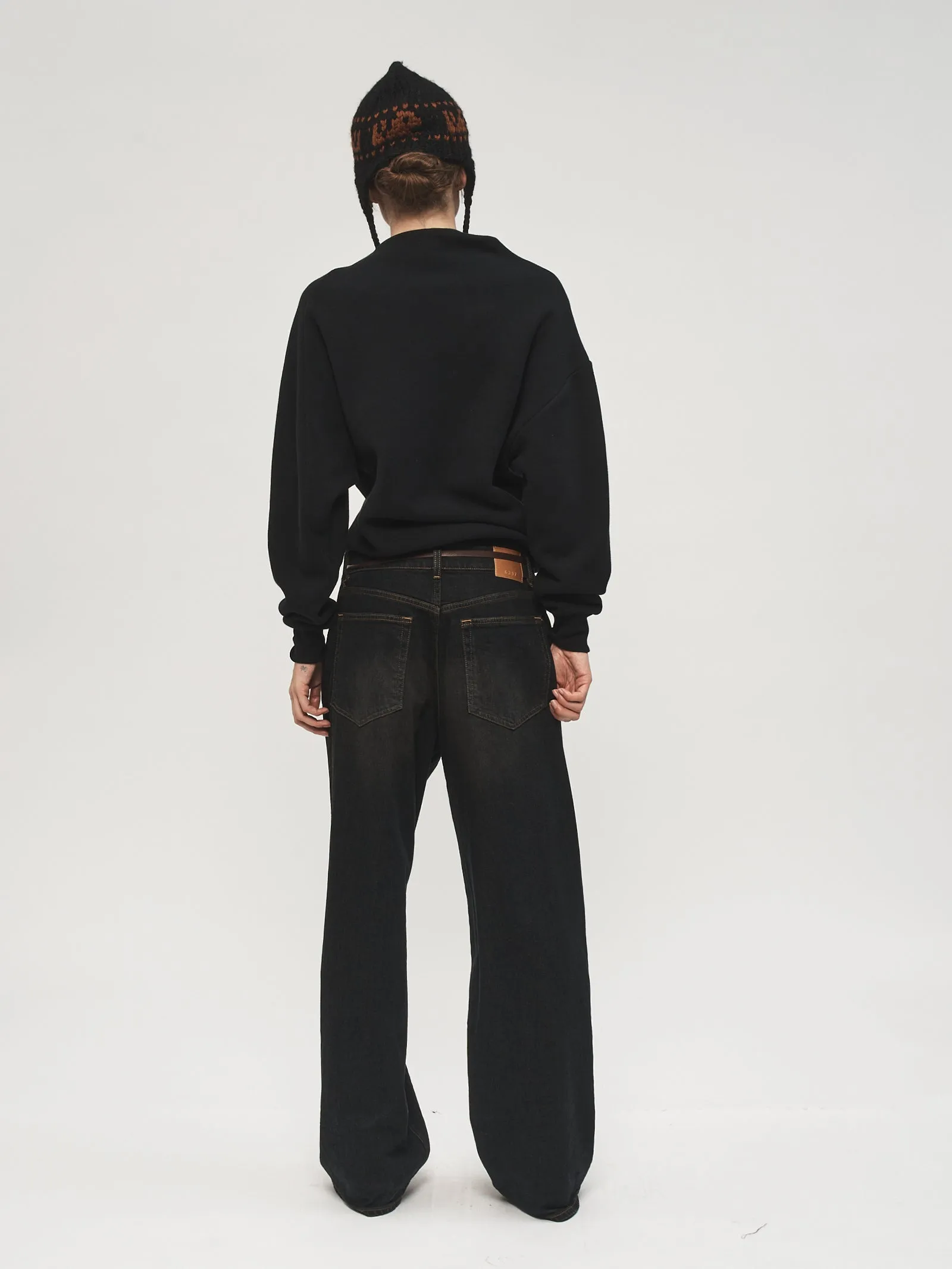 Draped Sweatshirt Black sold by 6397 product image thumbnail 3