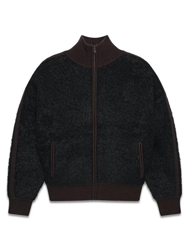 Track Zip Up Sweater Black made by 6397