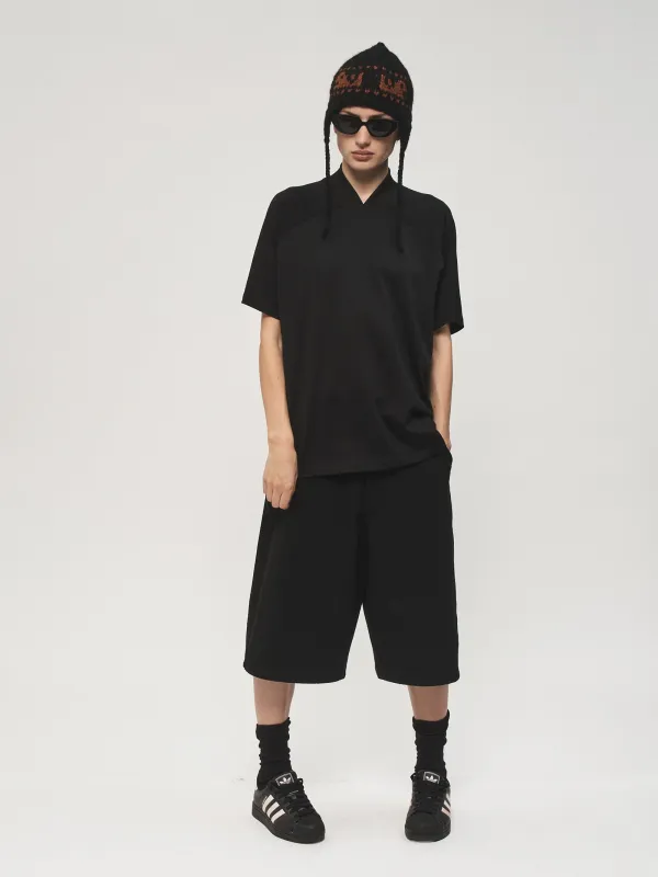 Soccer Jersey Tee Black made by 6397