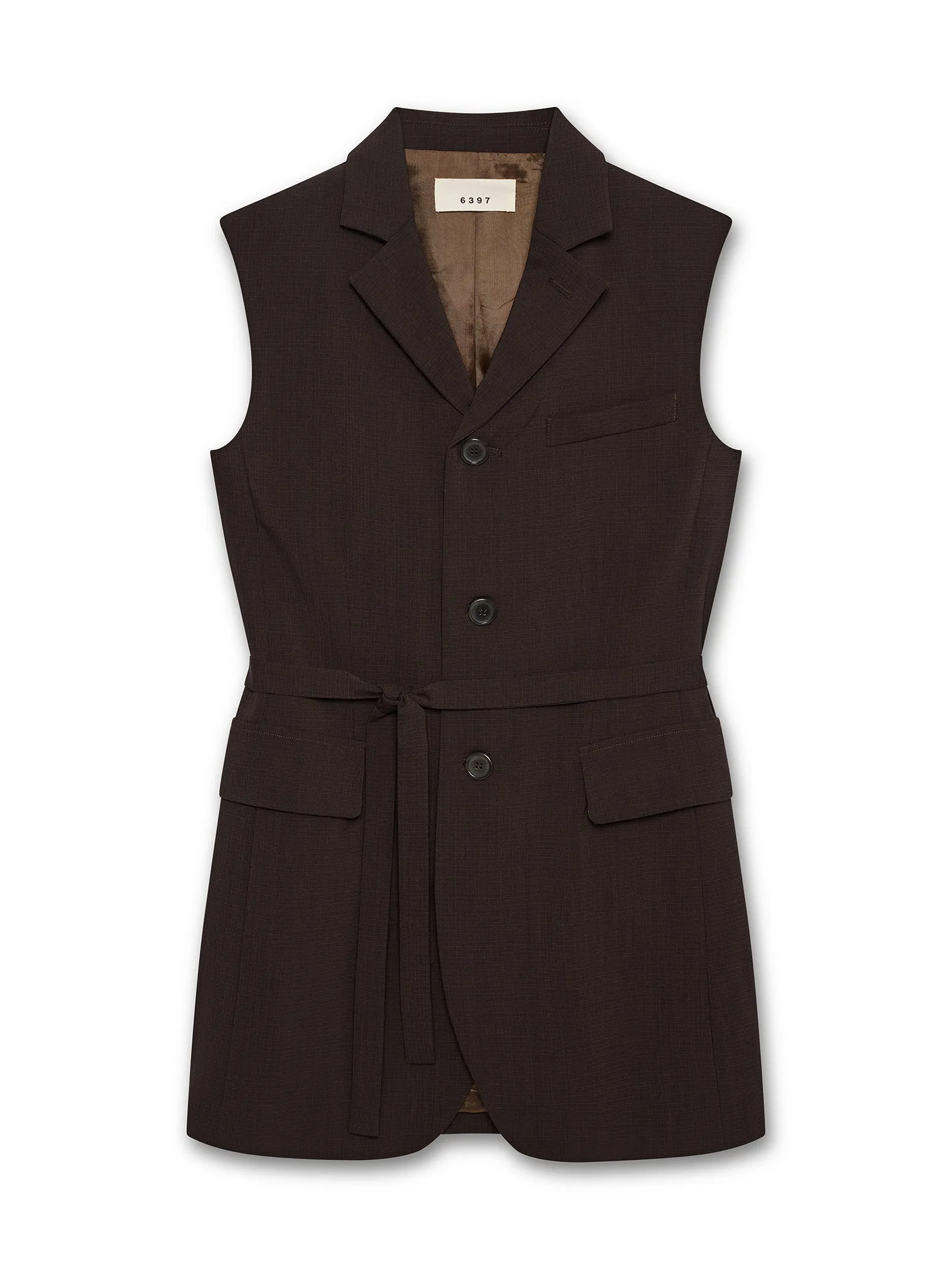 Sleeveless Blazer Brown sold by 6397 product image thumbnail 5