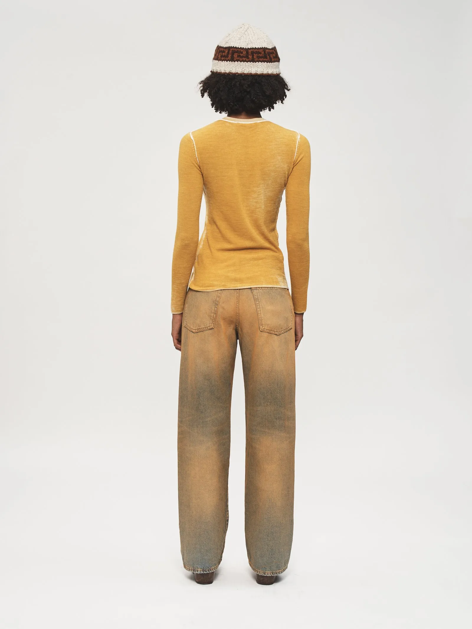 Printed L/S Crew Marigold sold by 6397 product image thumbnail 3