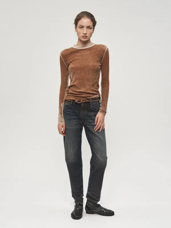Printed L/S Crew Desert made by 6397