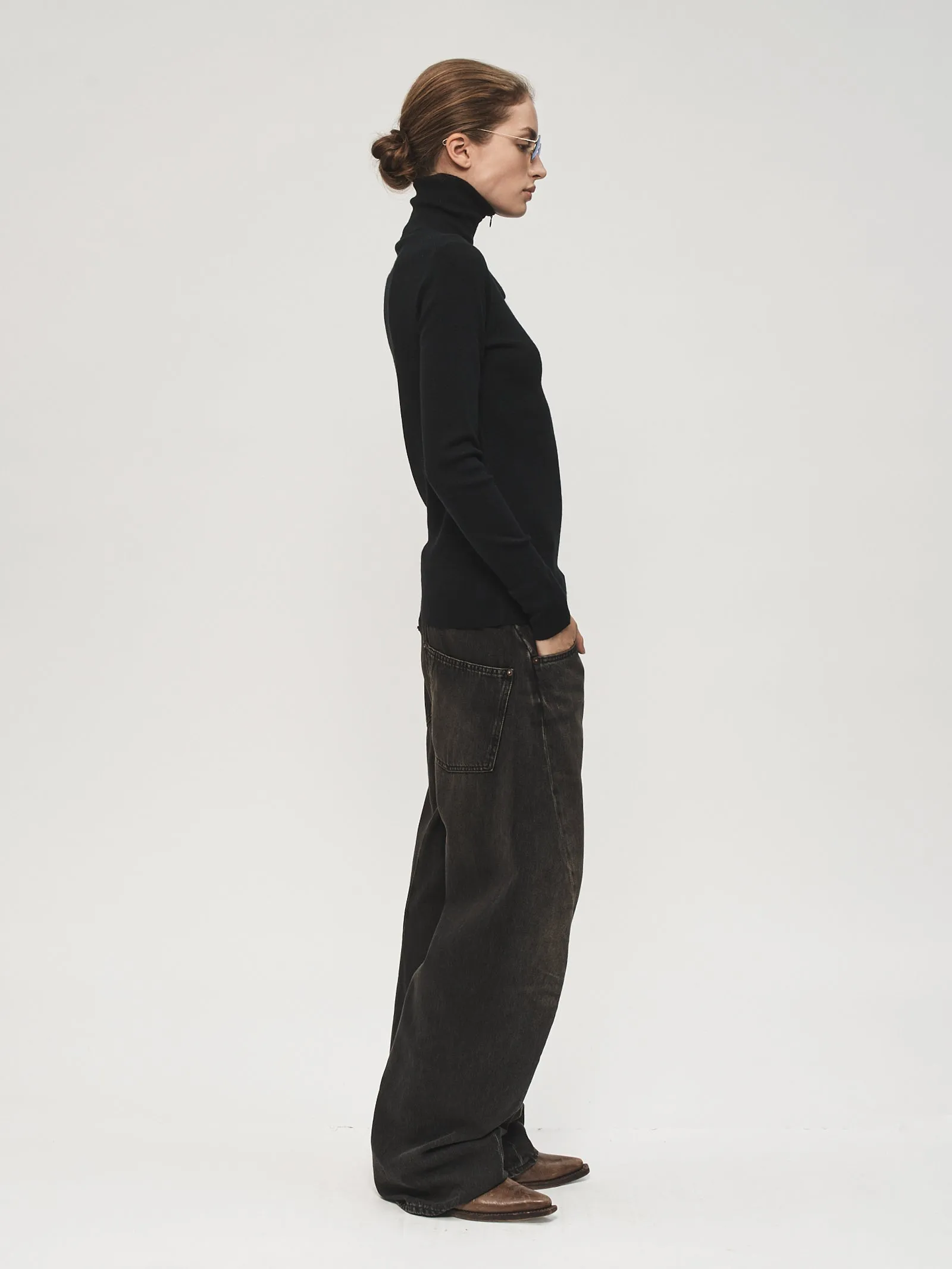 Quarter Zip Turtleneck Black sold by 6397 product image thumbnail 2