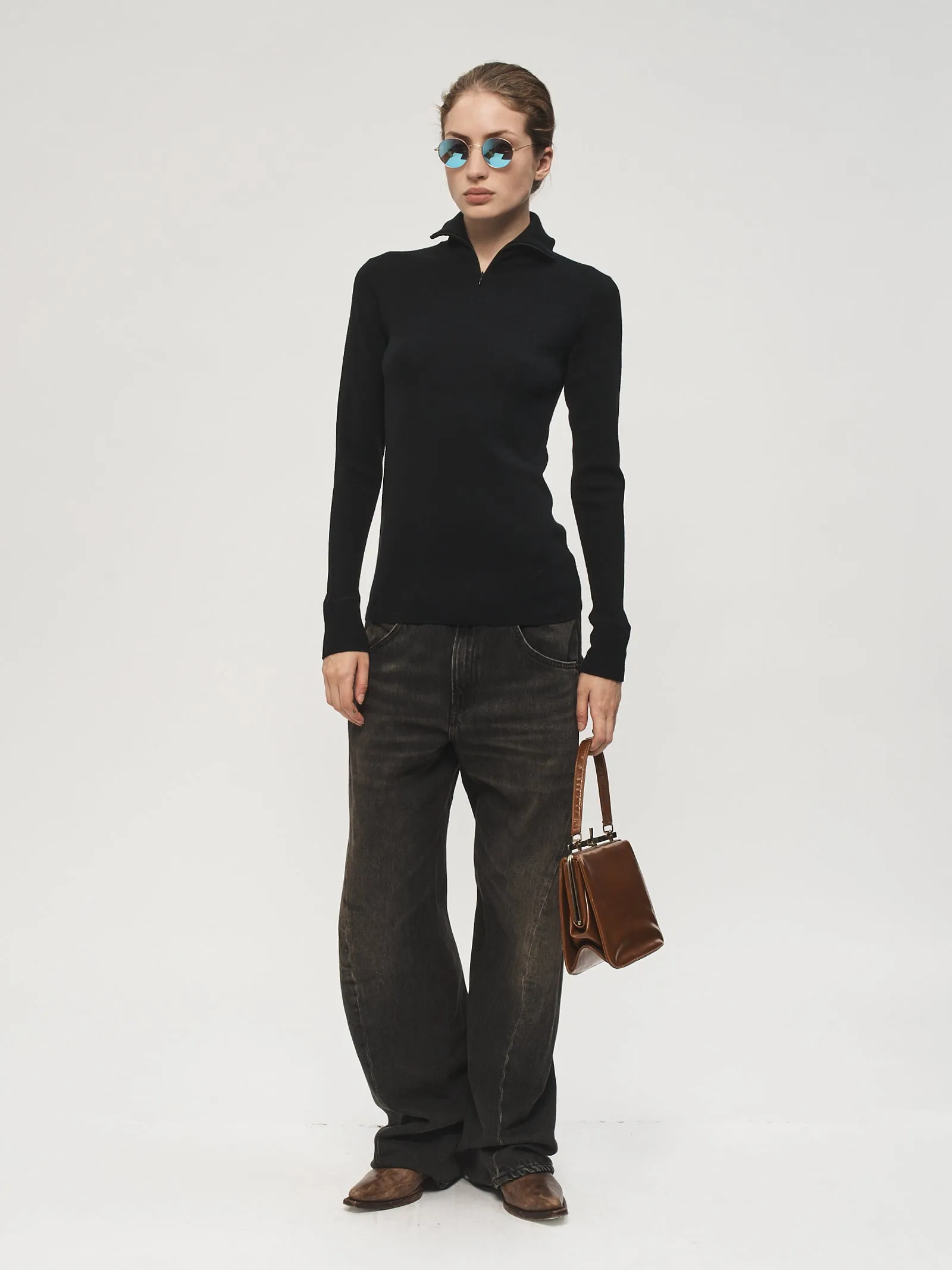 Quarter Zip Turtleneck Black sold by 6397 product image thumbnail 4