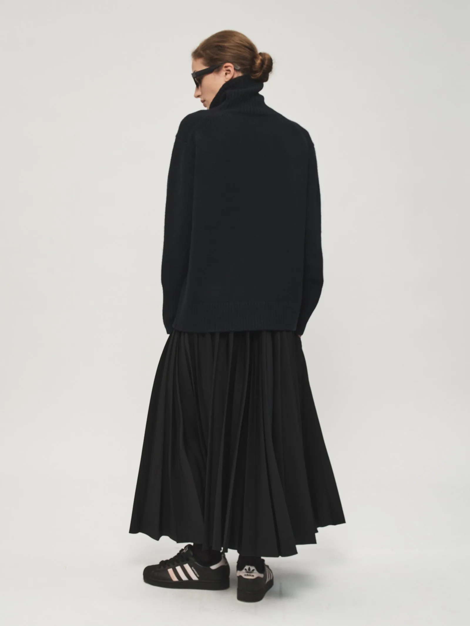 Pull-On Pleated Skirt Black sold by 6397 product image thumbnail 3