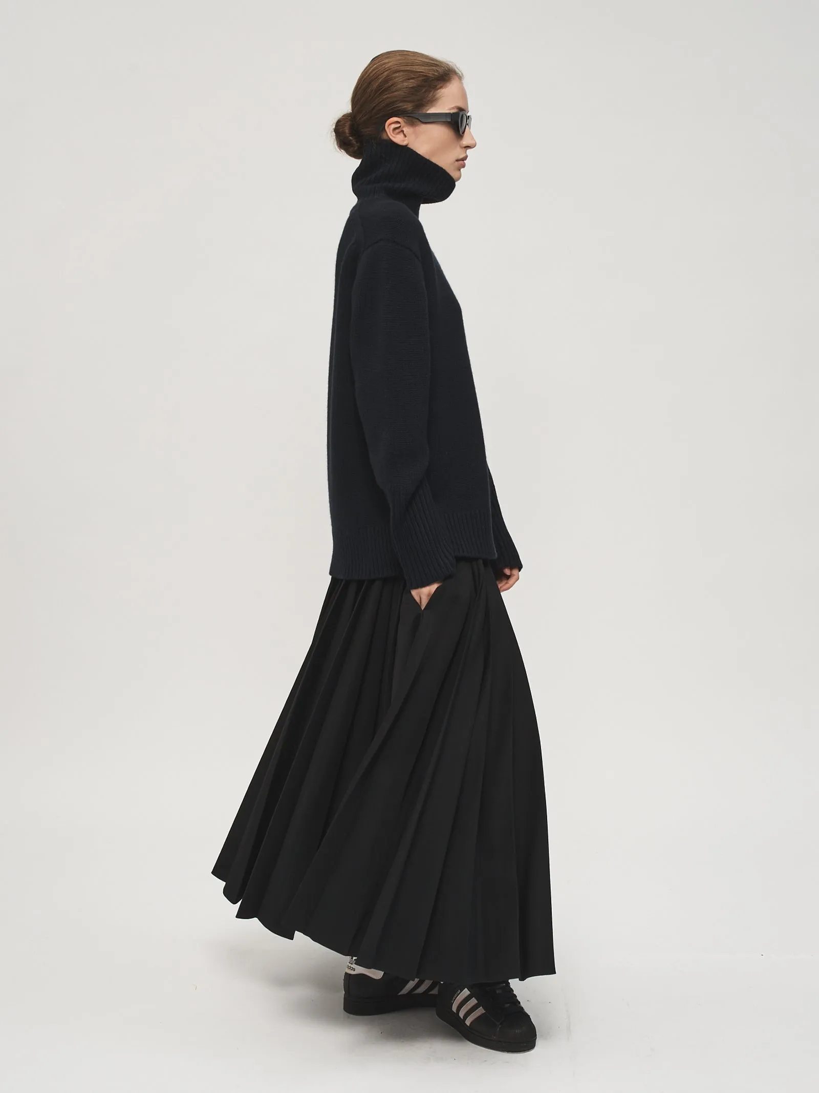 Pull-On Pleated Skirt Black sold by 6397 product image thumbnail 2