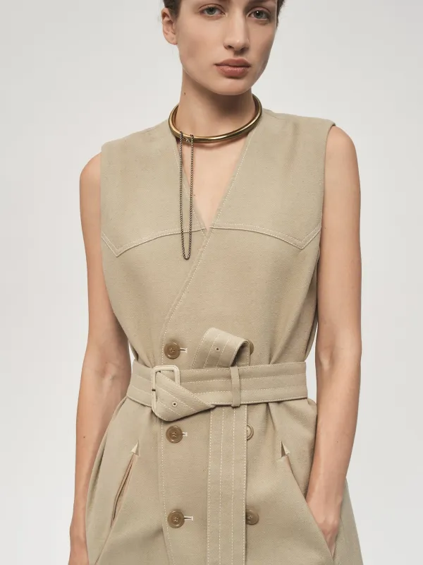 DB Belted Dress Sand made by 6397