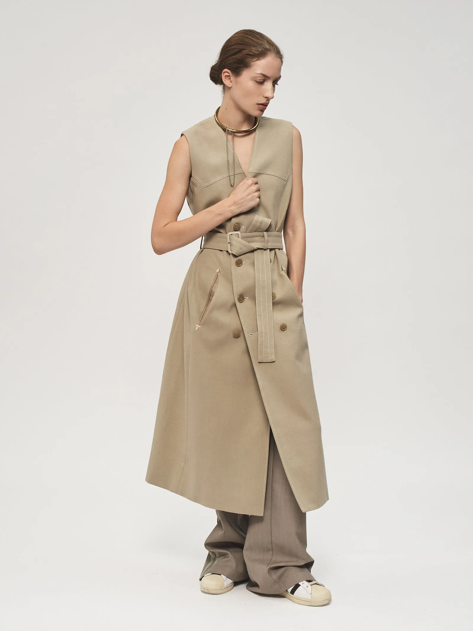 DB Belted Dress Sand sold by 6397 product image thumbnail 4