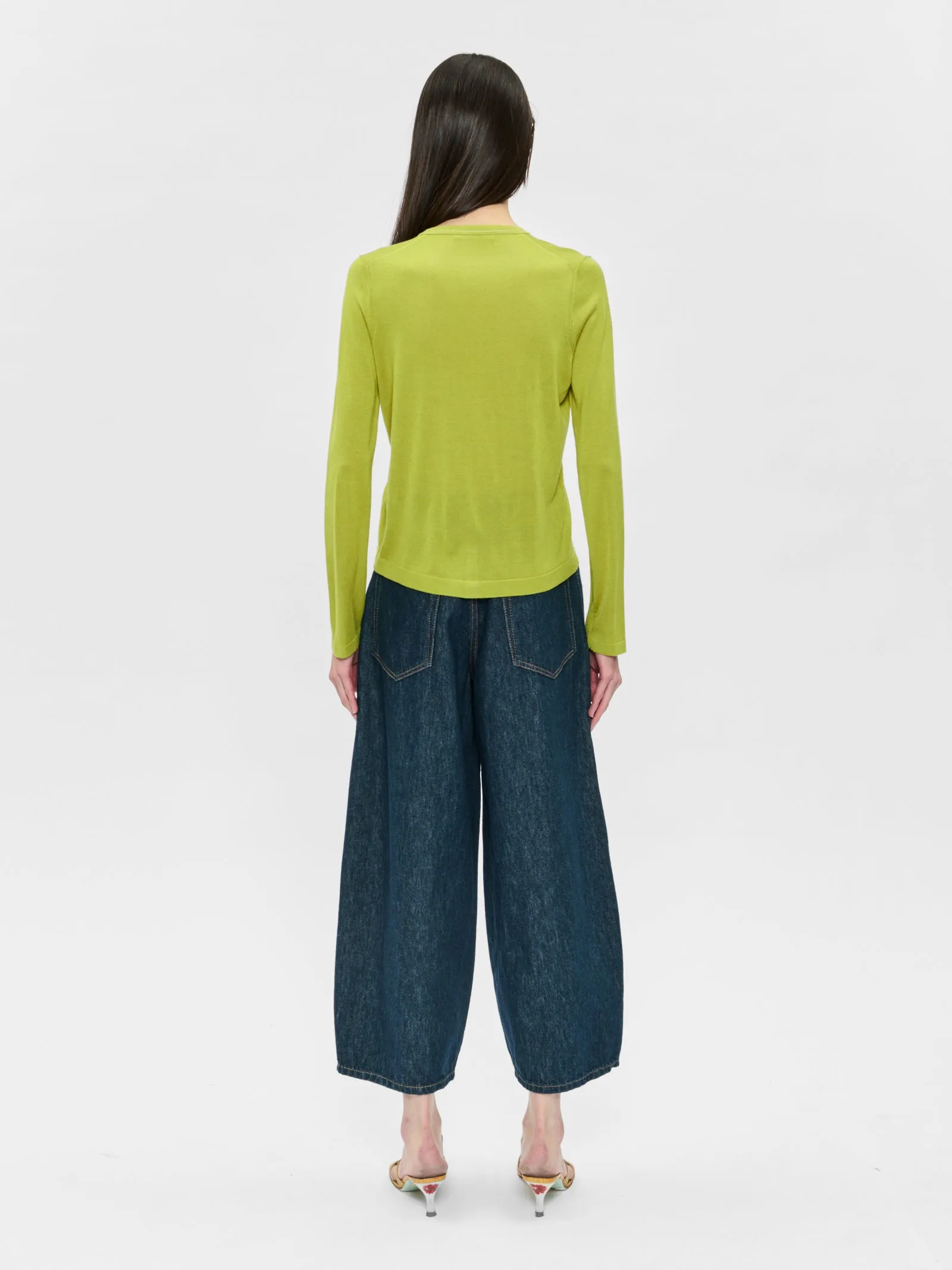 Contrast Stitch Cardigan Asparagus sold by 6397 product image thumbnail 3