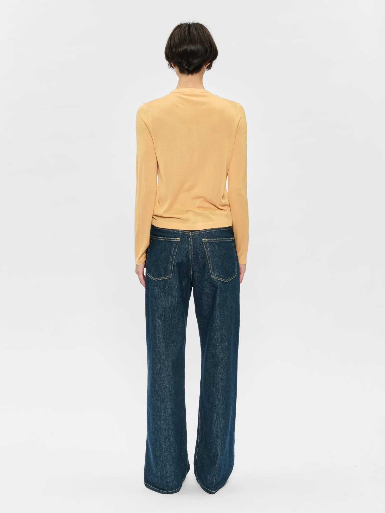 Contrast Stitch Cardigan Creamsicle sold by 6397 product image thumbnail 3