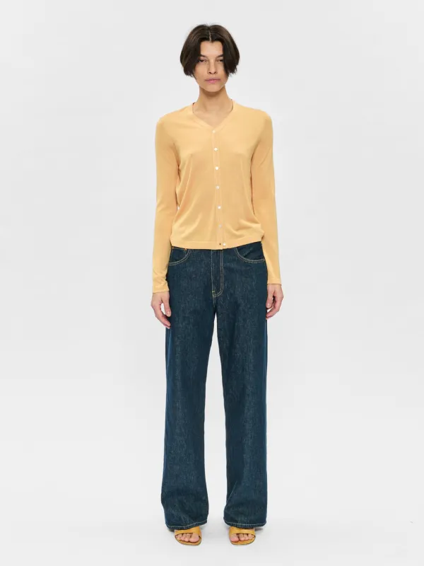 Contrast Stitch Cardigan Creamsicle made by 6397