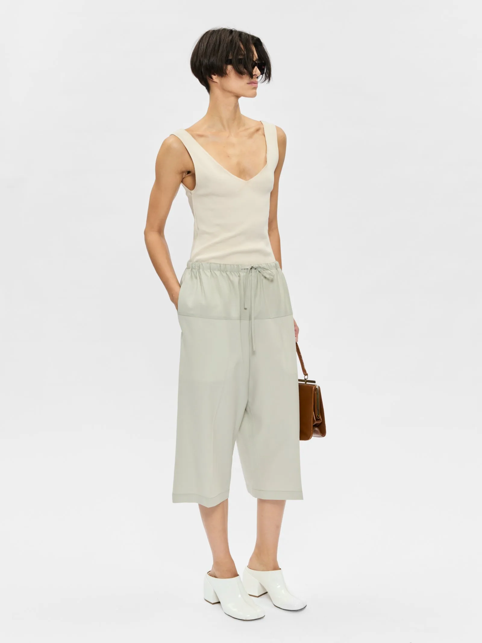 Cropped Drawstring Pant Stone sold by 6397 product image thumbnail 2
