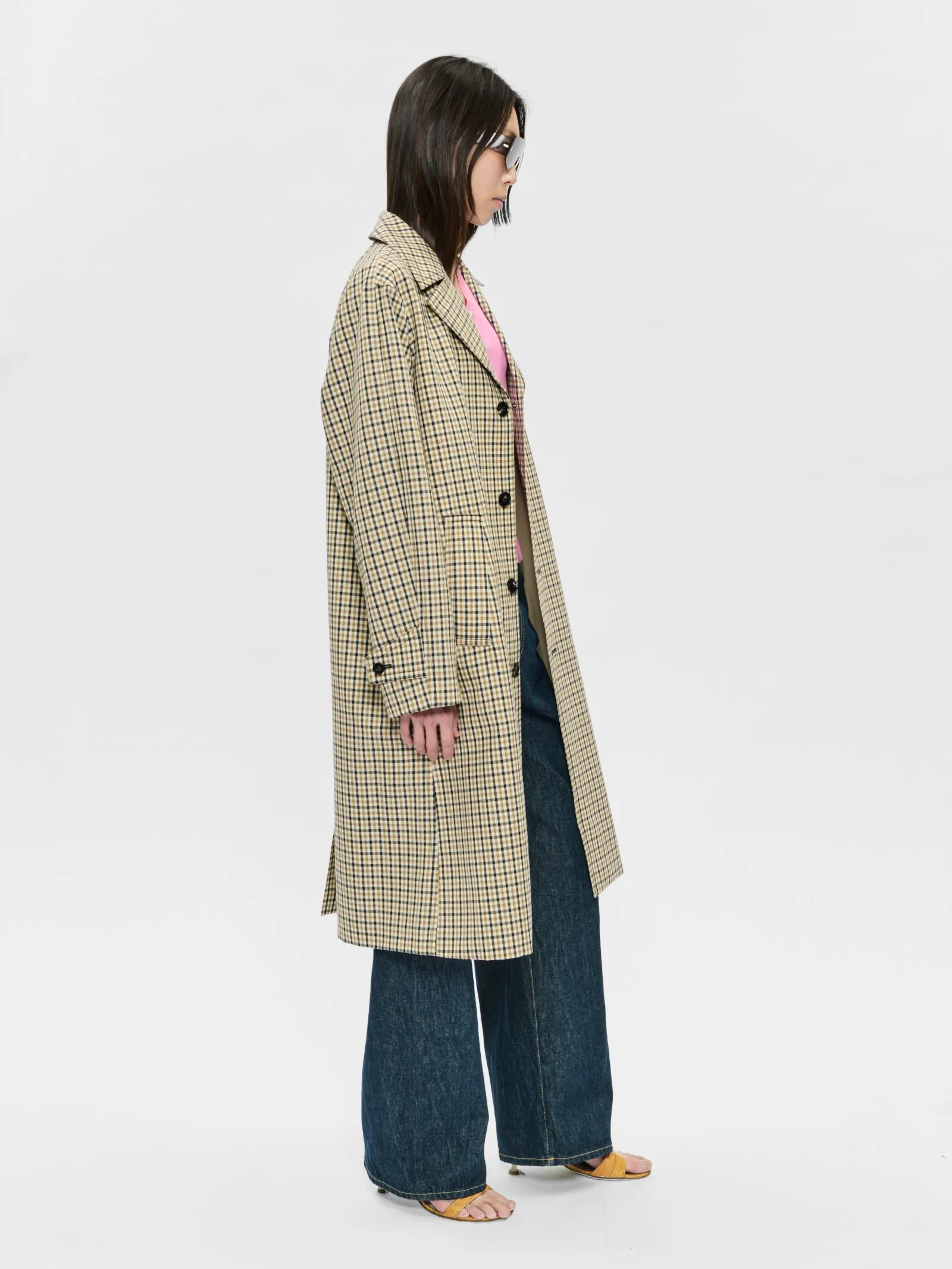 Motoring Coat Blonde Check sold by 6397 product image thumbnail 5