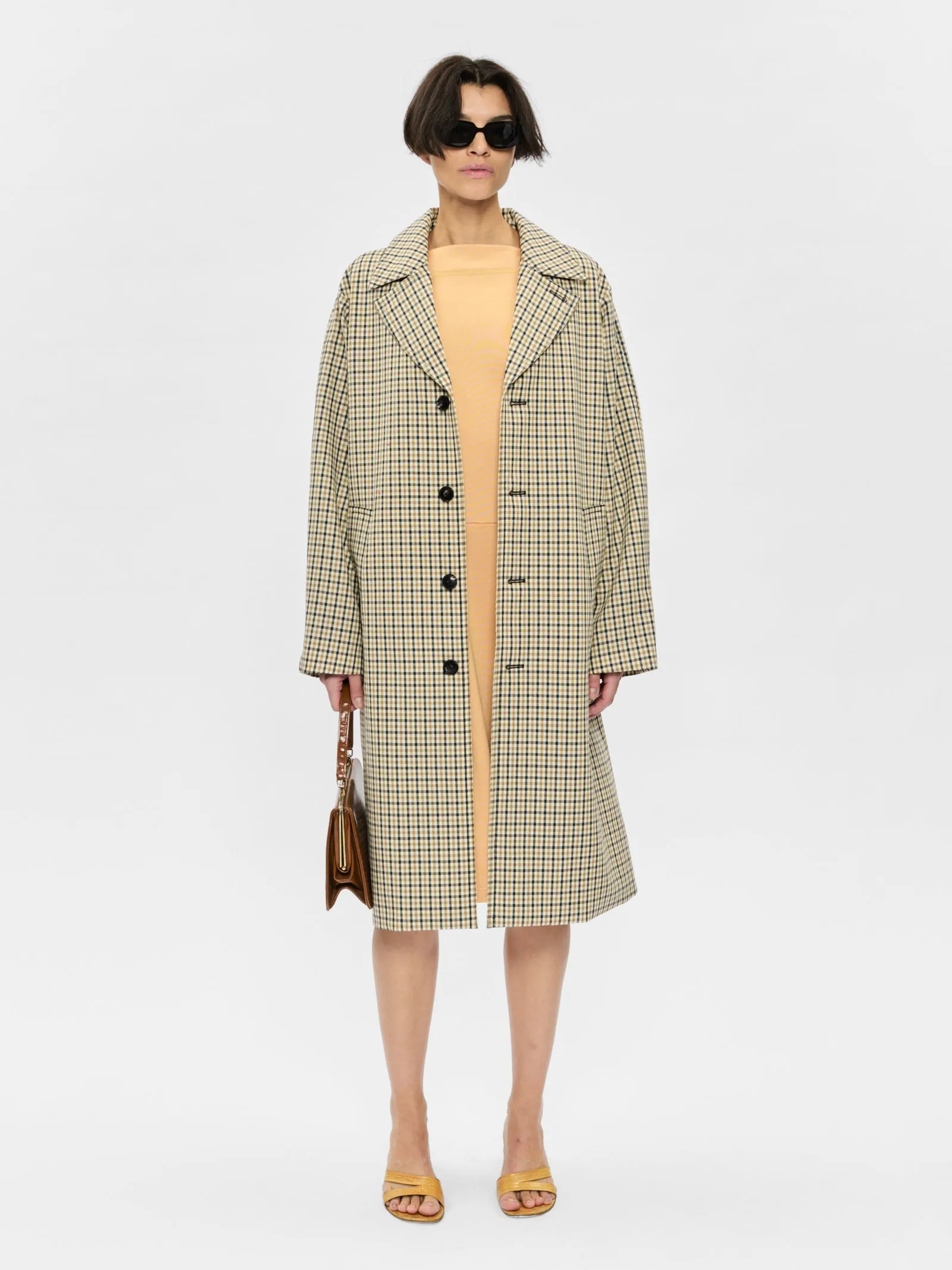 Motoring Coat Blonde Check sold by 6397